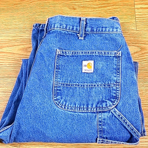 Carhartt Other - CARHARTT 36x32 STRAIGHT MEN'S CARPENTER 2018 DENIM FADED BLUE WIDE LEG JEANS